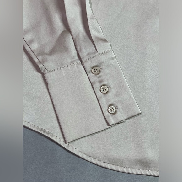 Dynamic Satin Long Sleeve Shirt Dress Blouse Size Medium NWT - Picture 5 of 7